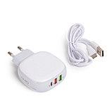 Универсальное зарядное устройство LDNIO A3510Q 2*USB A/1*USB Type C Белый, фото 2