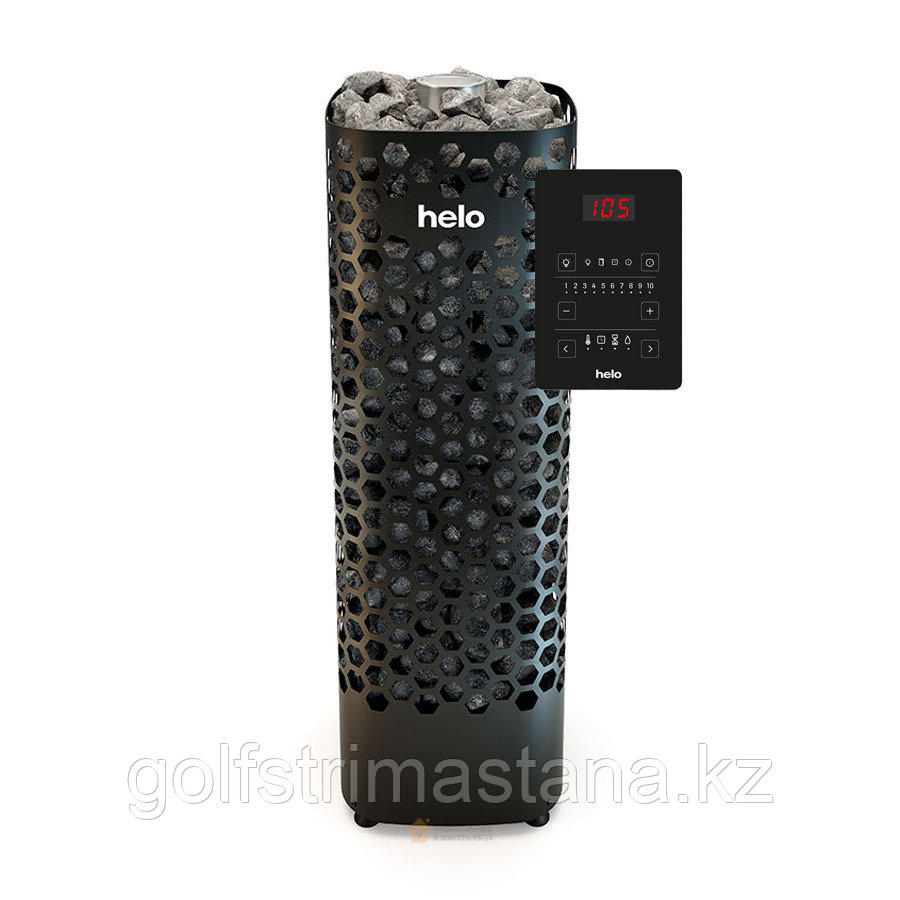 Печь-Каменка, (до 9 м3) Helo Himalaya 70 Pure WT (6,8 кВт, с пультом Pure, цвет чёрный, арт. 001930)