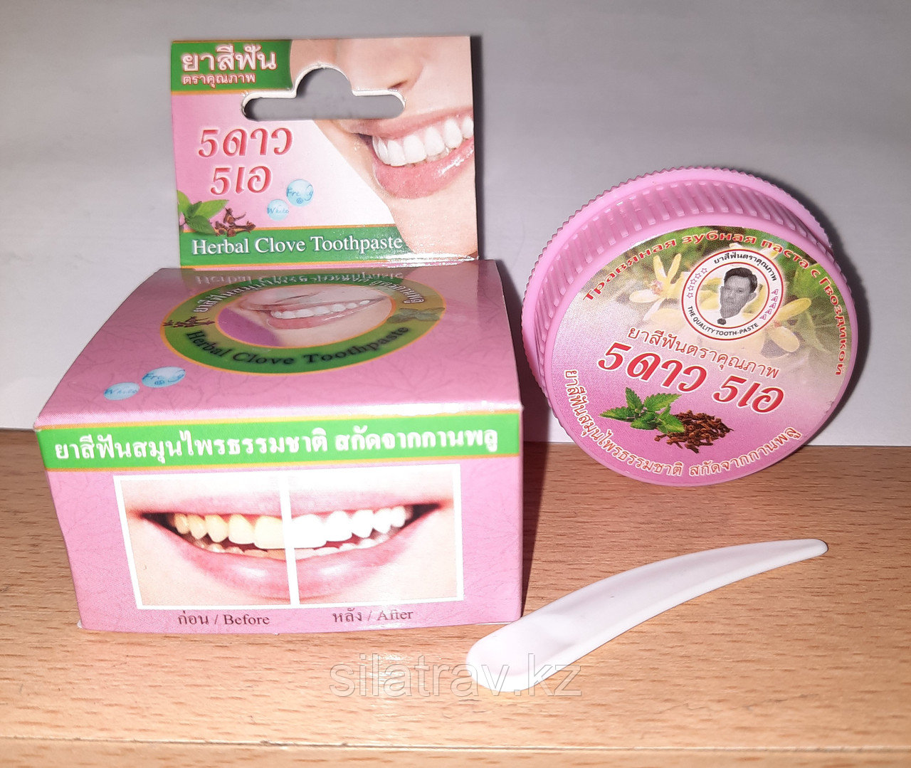 Твердая травяная зубная паста, Тайланд
