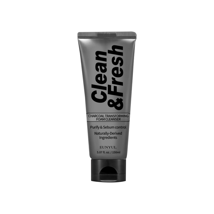 Eunyul Clean & Fresh Пенка для умывания с древесным углем Charcoal Transforming Foam Cleanser / 150 мл.
