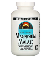 Source Naturals, яблочнокислый магний, 3750 мг, 200 капсул