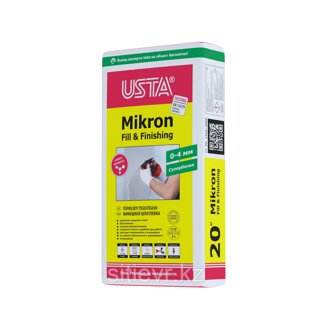 Финишная шпатлевка полимерная USTA Mikron Polymer 25 кг