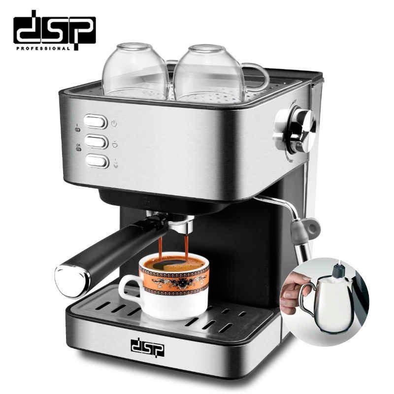 КОФЕМАШИНА ПОЛУАВТОМАТИЧЕСКАЯ DSP ESPRESSO COFFEE MAKER С КАПУЧИНАТОРОМ - фото 1 - id-p97878300