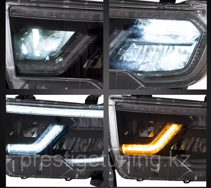 Передние фары FUL LED на Toyota Tundra 2007-13 дизайн 2 - фото 5 - id-p97884468