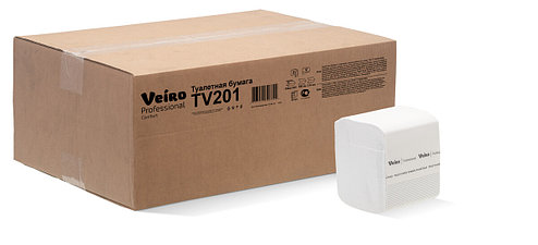 TV201 Туалетная бумага в пачках Veiro Professional Comfort двухслойная (30 пач х 250 л), фото 2
