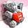 Мягкая игрушка "Мишка Тедди" брелок с сердечком в руке 9 см, фото 7