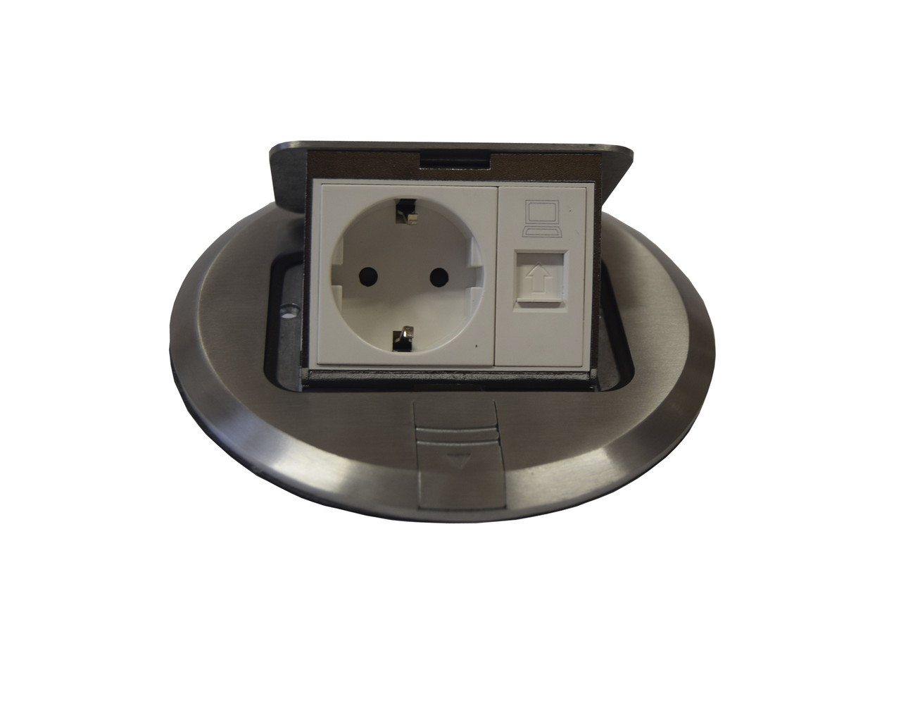 Лючок в пол для розеток Floor Socket HGD-2YAC1 (16А,RJ45) - фото 2 - id-p97885578