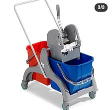 Двухведерная тележка с отжимом CK756S UCTEM