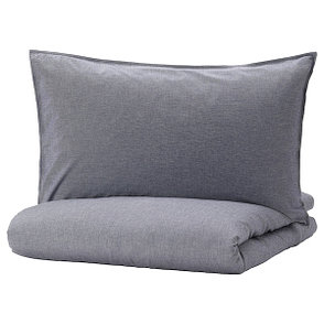 Пододеяльник и 2 наволочки КОППАРБЛАД темно-синий 150x200/50x70 см ИКЕА, IKEA, фото 2