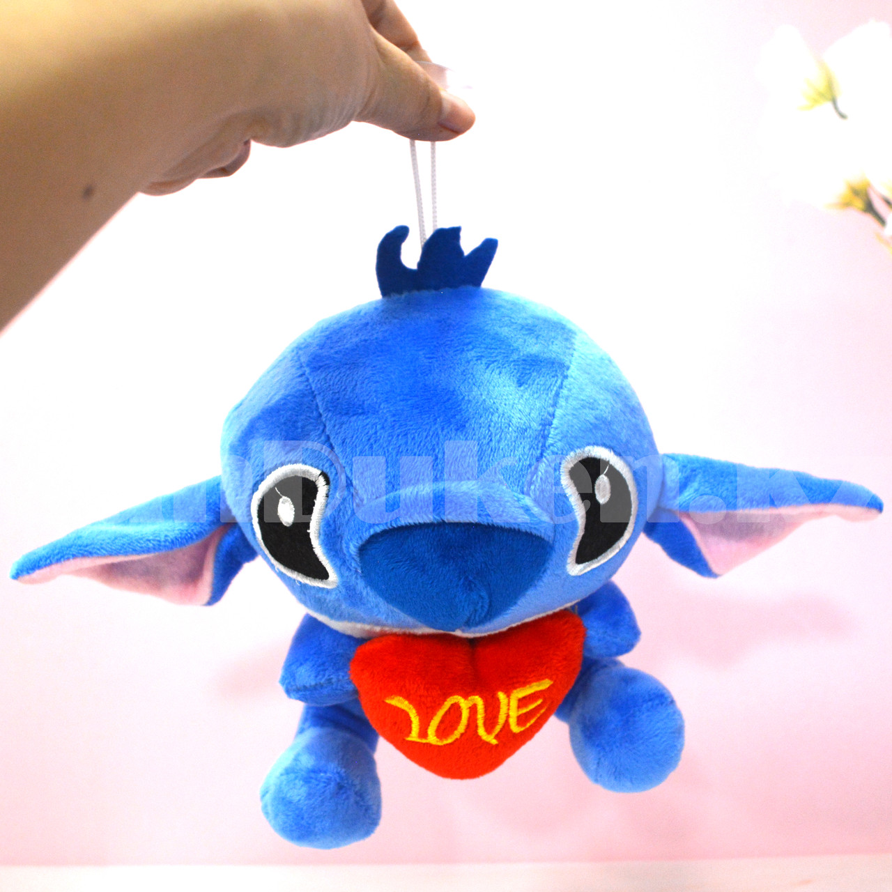 Мягкая игрушка Стич (Лило и Стич) с сердцем в руках 18 см синий - фото 8 - id-p97887092