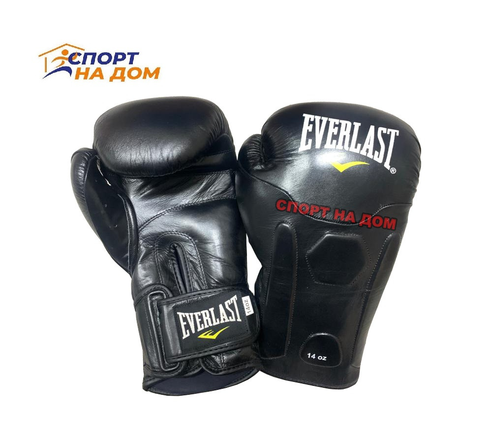 Боксерские перчатки Everlast Elite черные