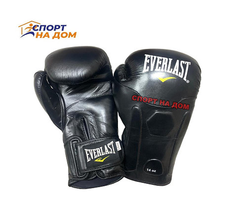 Боксерские перчатки Everlast Elite черные, фото 2