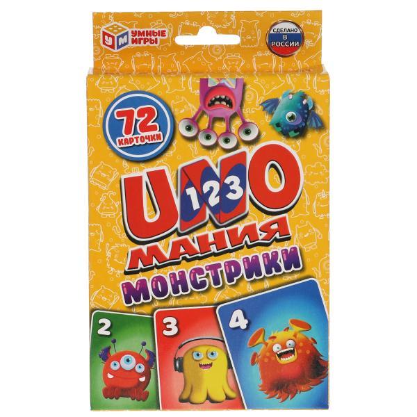 Умные игры. Развивающие карточки «Уномания. Монстрики», фото 1