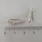 Серьги из серебра с фианитами SOKOLOV 94024257 покрыто  родием, фото 3