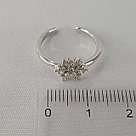 Кольцо из серебра с фианитами SOKOLOV 94013482 покрыто  родием коллекц. Серебро, фото 3