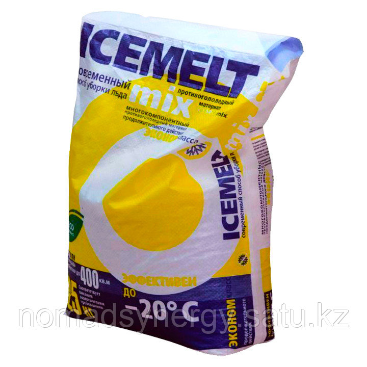 ICEMELT (АЙСМЕЛТ) Mix (Кальций хлористый), мешок 25 кг
