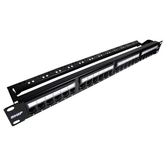 Патч Панель SHIP P197-24А UTP Категория 6 19" (1U) 24 Порта