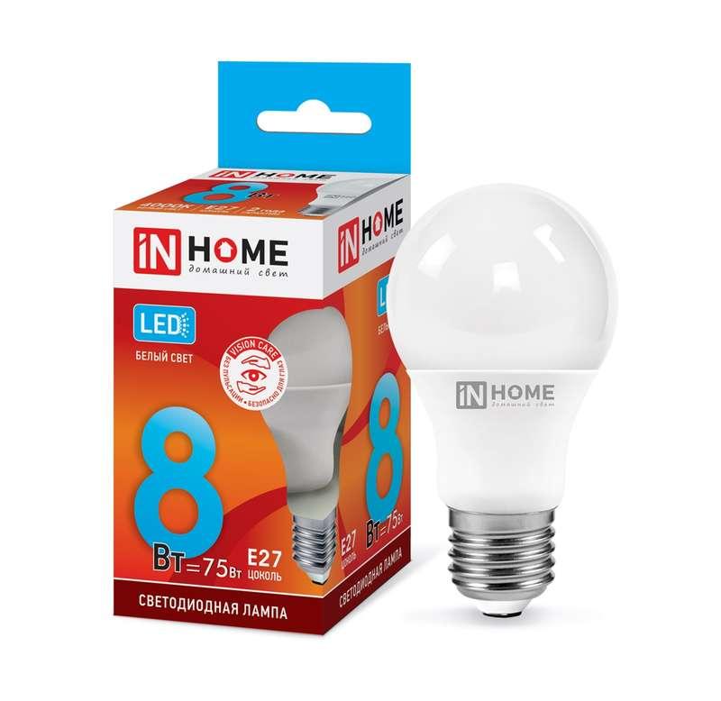 Лампа светодиодная LED-A60-VC IN HOME 8вт