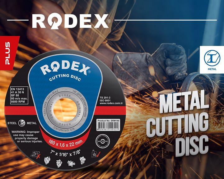Отрезной диск (круг) по металлу, 125 х 1,0 х 22,23 мм (RODEX)