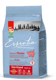Essentia Adult Sterilized Maiale, сухой корм для стерилизованных кошек со свининой