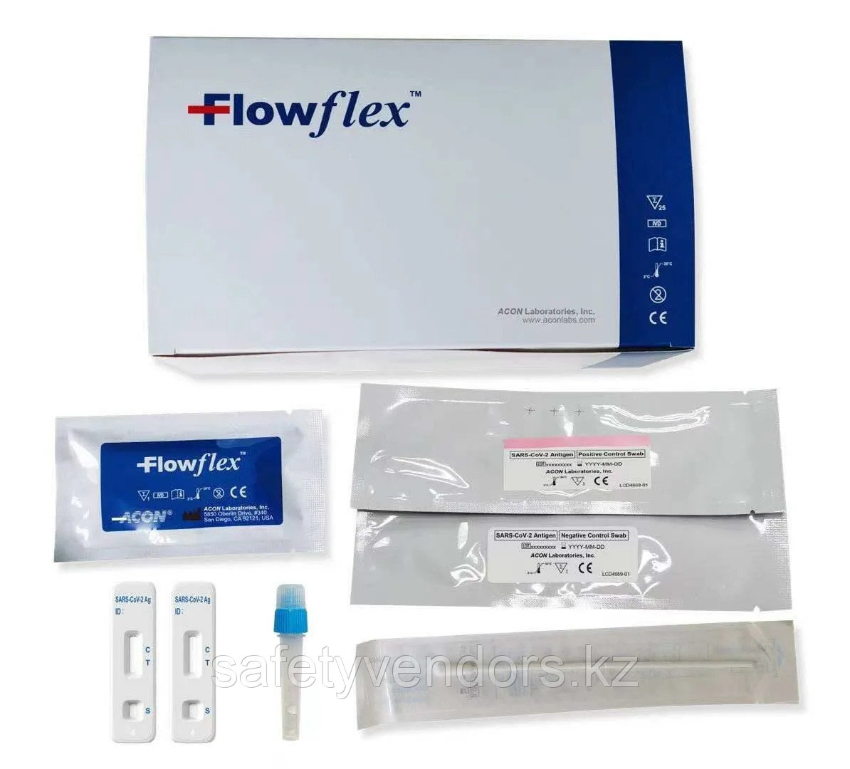 Flow flex ПЦР экспресс тест (упаковка) - фото 1 - id-p97910056