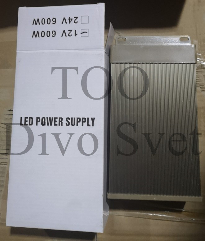 Блок питания 12V 50A 600W, открытый. Трансформатор 220В-12В, 600 Ватт. Power supply 12v, блоки питания. - фото 4 - id-p55393189