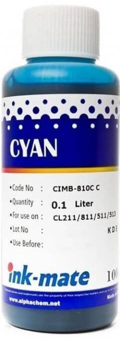 Чернила водорастворимые Ink-Mate CIMB-810C Cyan для картриджей Canon CLI-511/513 100мл - фото 1 - id-p97916519