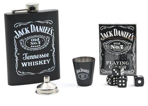 Набор подарочный для виски с фляжкой и стопками «Whiskey Brands» (Jack Daniel's Game) - фото 1 - id-p97916613