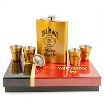 Набор подарочный для виски с фляжкой и стопками «Whiskey Brands» (Jack Daniel's Game), фото 2