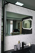 Зеркало Topaz бетон серый