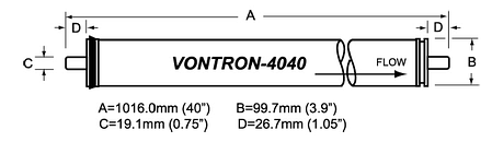 Мембрана Vontron LP21-4040, фото 2