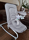 Кресло-качалка  шезлонг Kinderkraft  FELIO Stone Grey 2020, фото 3