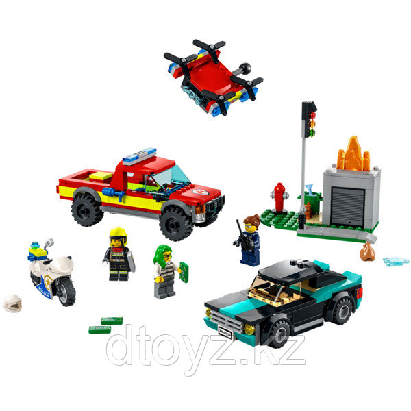 Lego City 60319 Пожарная бригада и полицейская погоня - фото 2 - id-p97966127