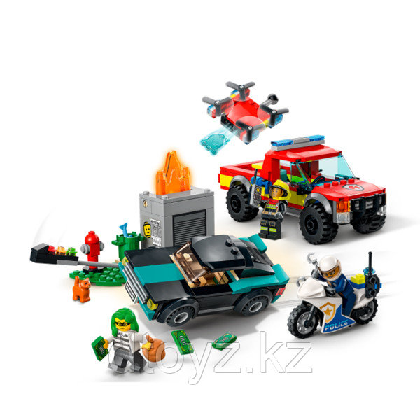 Lego City 60319 Пожарная бригада и полицейская погоня - фото 3 - id-p97966127