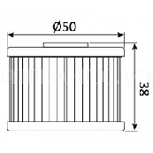 FFC022 Фильтр масляный SUZUKI POLARIS KAWASAKI HONDA ATHENA