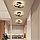 Современный светильник в форме двух кругов для коридора черного цвета для спальни, кухни, коридора., фото 2