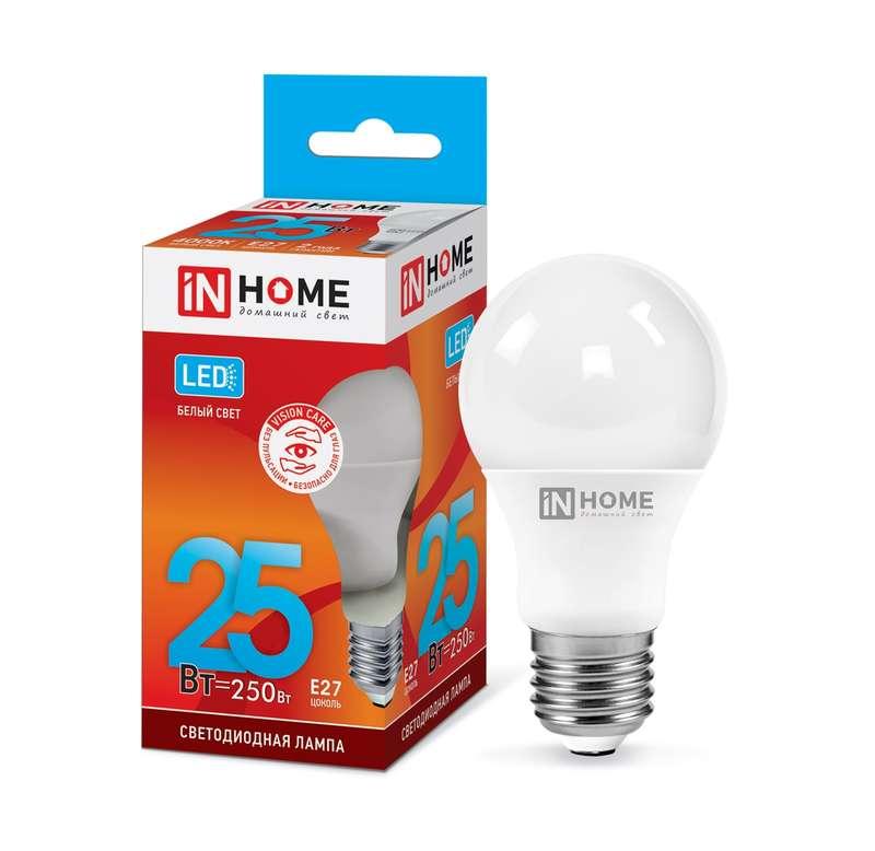Лампа светодиодная In home LED-A70-VC, 25 Вт