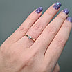 Золотое кольцо с бриллиантами 0.22Сt VS1/I, VG- Cut, фото 8