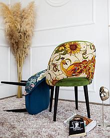Мебельная ткань Гобелен в русском стиле с жар-птицей