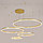 Люстра светодиодная на 4 кольца, цвет золото/SvetAlmaty.kz/5175-80*60*40*30G, фото 3