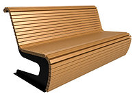 Лавочка со спинкой Архимед, арт. 11478