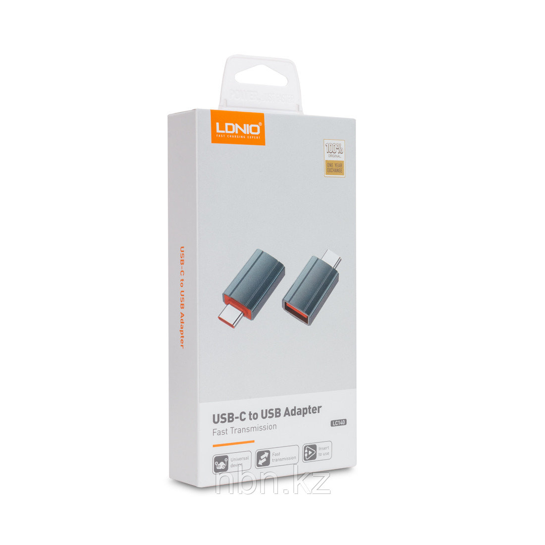 Переходник LDNIO LC140 USB A на USB Type-C Адаптор Серый - фото 3 - id-p97847303