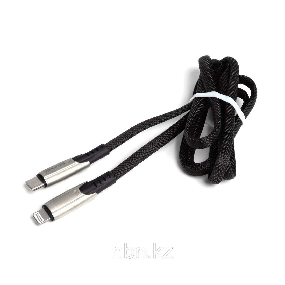 Интерфейсный кабель Awei Type-C to Lightning CL-119L 20W 9V 2.4A 1m Чёрный - фото 2 - id-p97847267