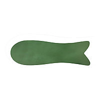 Скребок для гуаша из натурального зеленого нефрита (рыбка) №96810(2)