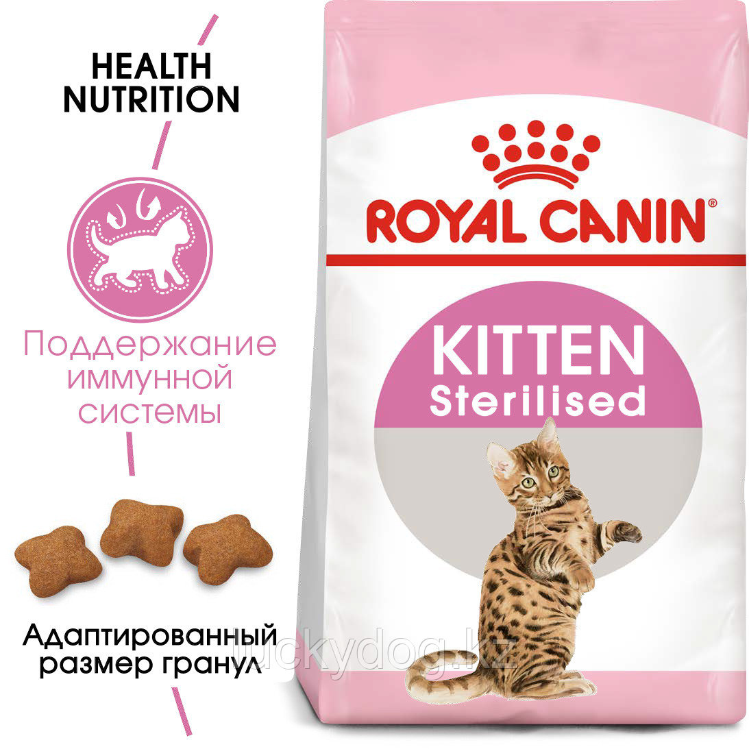Royal Canin Kitten Sterilised (400г) Корм Роял Канин для стерилизованных котят от 6 до 12 месяцев. - фото 2 - id-p98066393