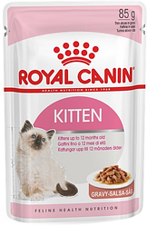 Royal Canin Kitten (В СОУСЕ) Паучи для котят от 4 до 12 месяцев. (12 шт по 85г) INSTINCTIVE PORK FREE