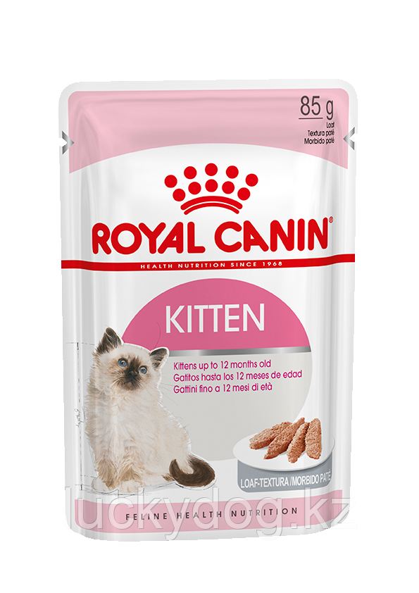 Royal Canin Kitten IN LOAF (В ПАШТЕТЕ) Паучи для котят с 4 до 12 месяцев (12 шт. по 85 гр)