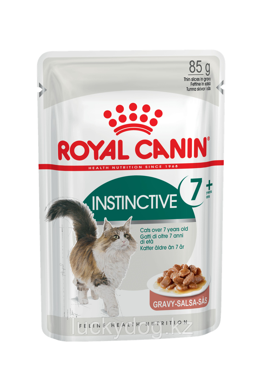 Royal Canin Instinctive +7 Паучи для кошек старше 7 лет (12 шт. по 85 гр) - фото 1 - id-p3536588
