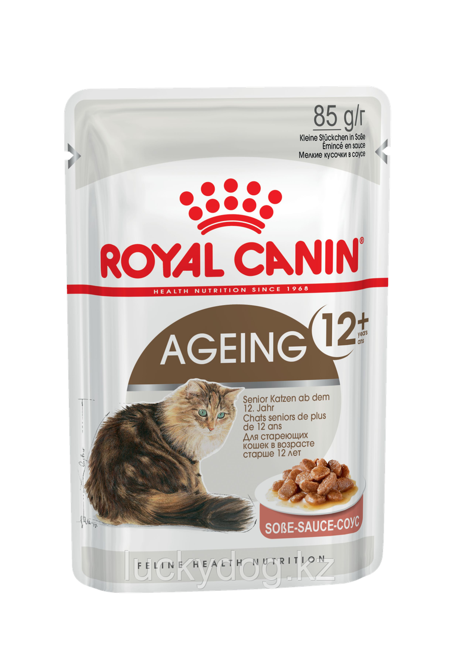 Royal Canin Ageing +12 Паучи для кошек старше 12 лет (12 шт. по 85 гр) - фото 1 - id-p3536590