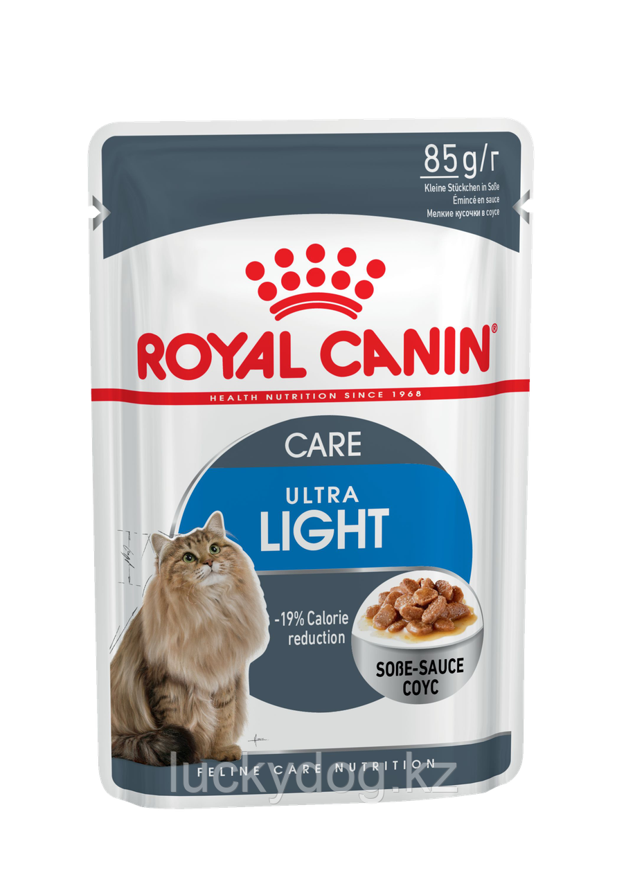 Royal Canin Ultra Light В СОУСЕ Паучи для кошек склонных к полноте (12 шт. по 85 гр)